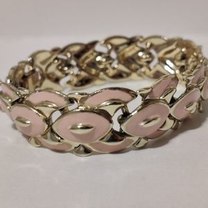 Vintage Coro Pink Enamel Bracelet